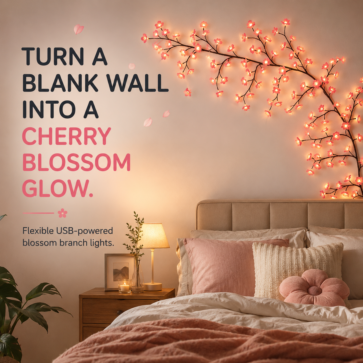 ZOVALIFE BlossomGlow LED Cherry Blossom Lights