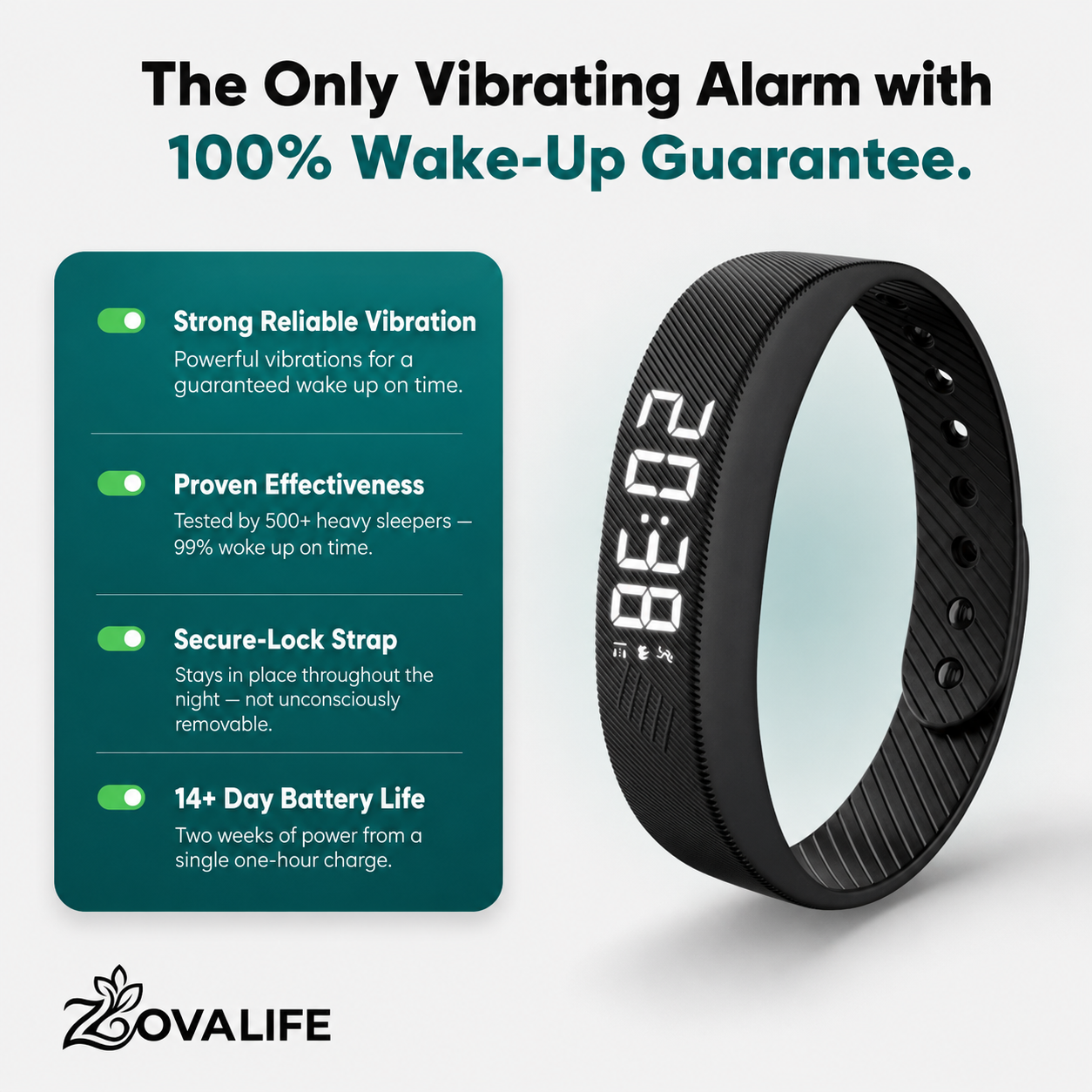 WVKE Silent Vibrating Alarm Wristband