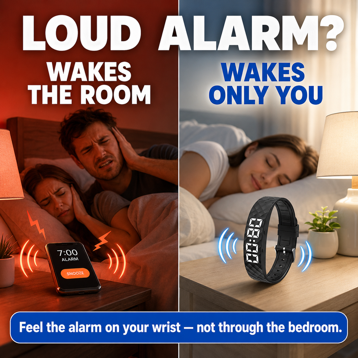 Silent Vibration Alarm Bracelet