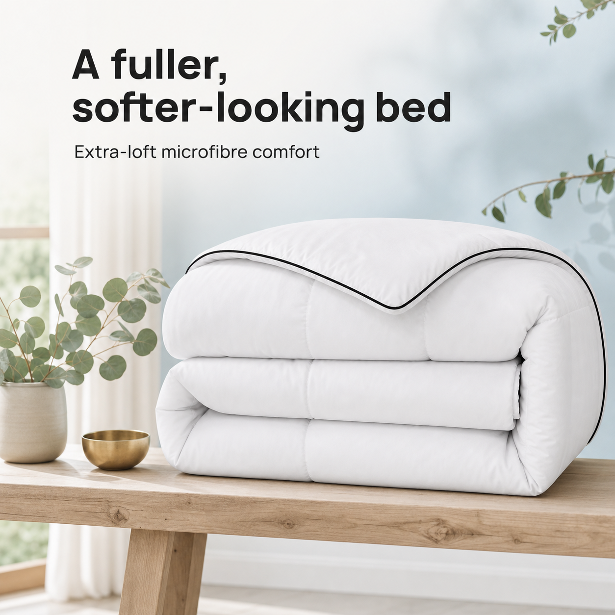 ZOVALIFE Cloud Comforter — Extra-Loft, Down-Free, All-Season image 2