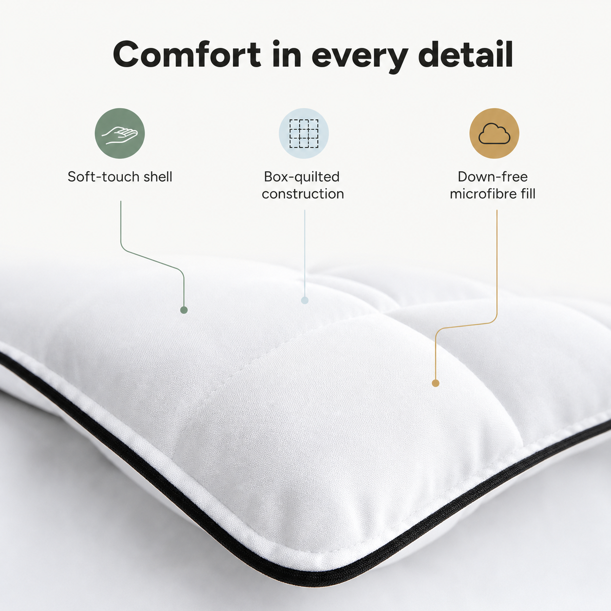 ZOVALIFE Cloud Comforter — Extra-Loft, Down-Free, All-Season image 3