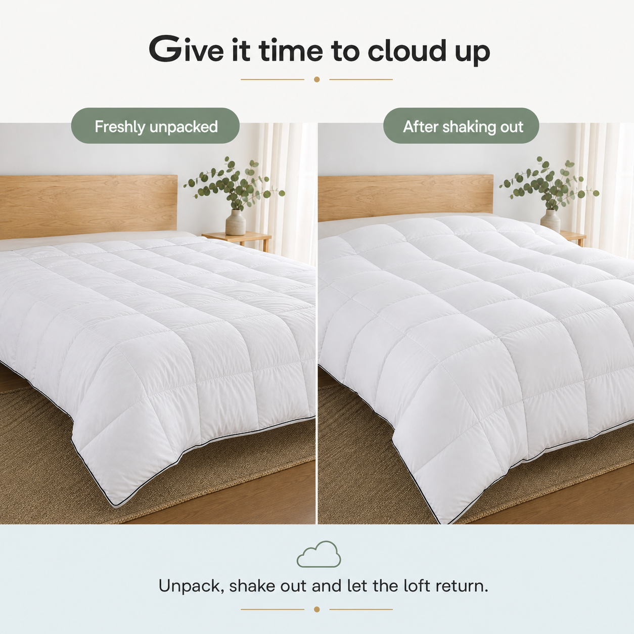 ZOVALIFE Cloud Comforter — Extra-Loft, Down-Free, All-Season image 4