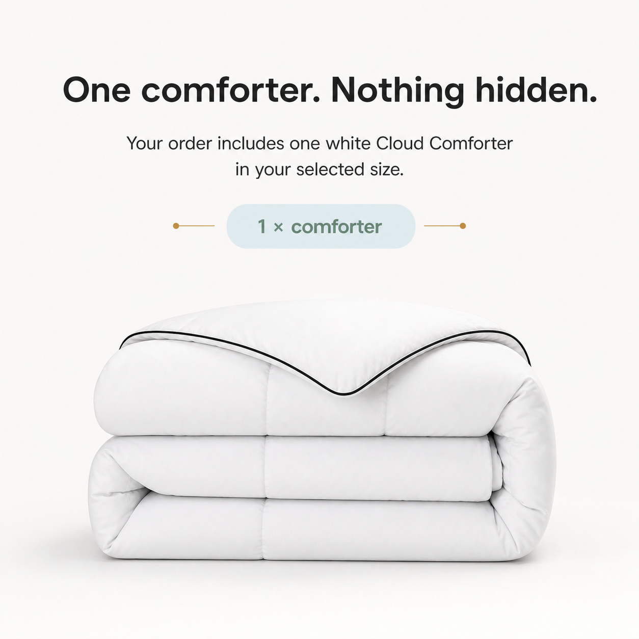 ZOVALIFE Cloud Comforter — Extra-Loft, Down-Free, All-Season image 6