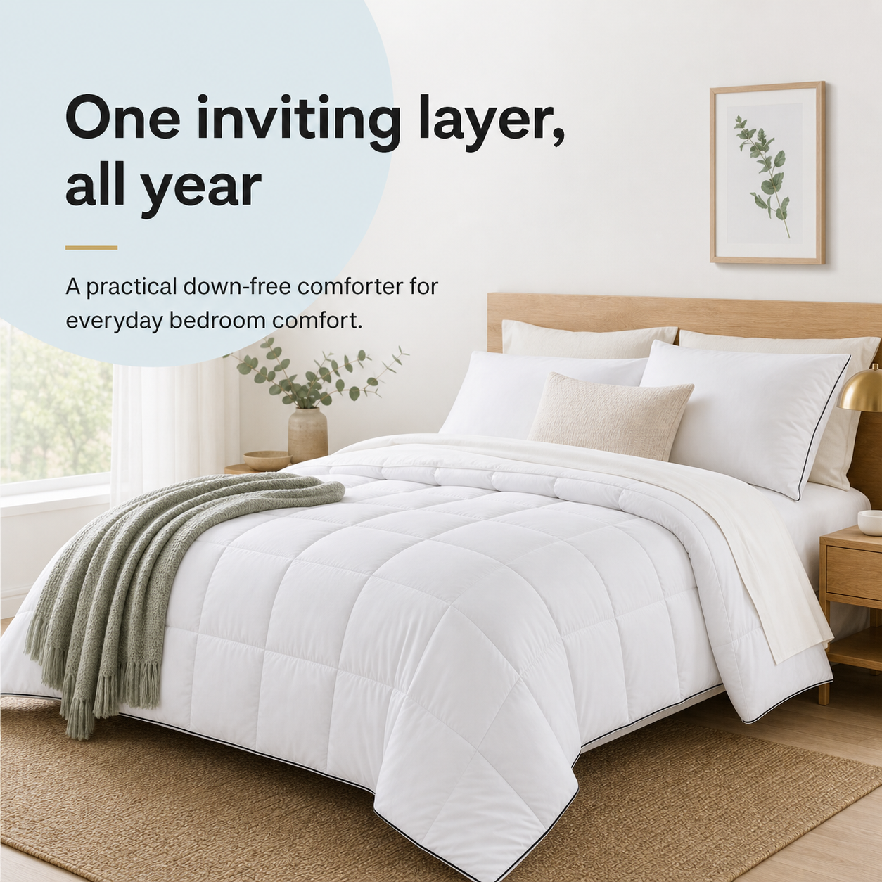 ZOVALIFE Cloud Comforter — Extra-Loft, Down-Free, All-Season image 7