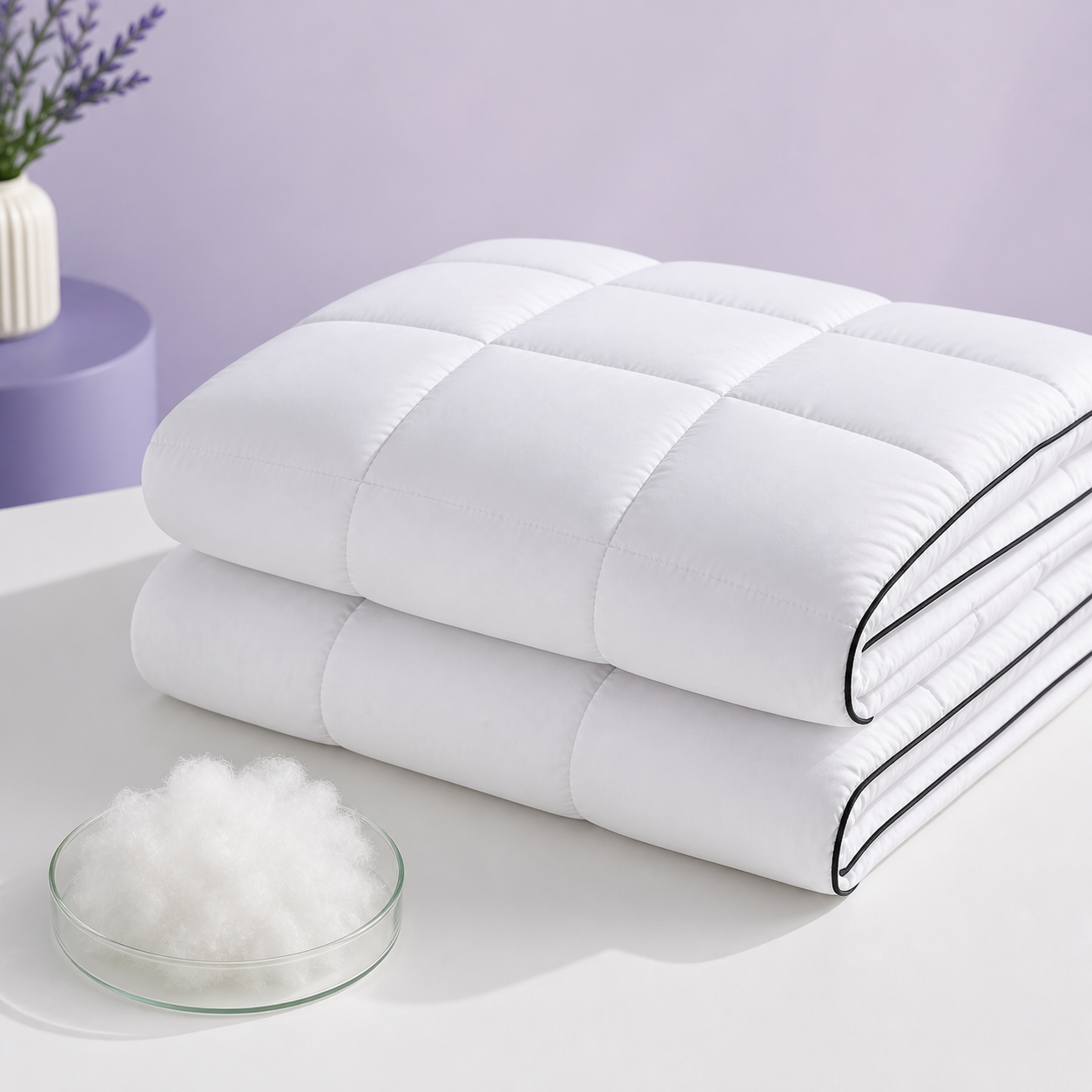 ZOVALIFE Cloud Comforter microfibre core and loft detail
